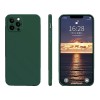 Husa pentru apple iphone 14 flippy, liquid silicone, cu microfibra pe interior, protectie antisoc, dark green, verde inchis