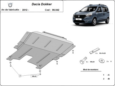 Scut motor metalic Dacia Dokker 2012-prezent foto