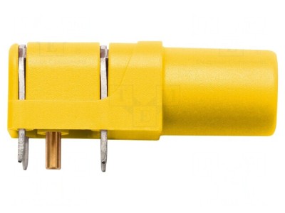 Soclu Banană 4mm Galben Aurit PCB foto