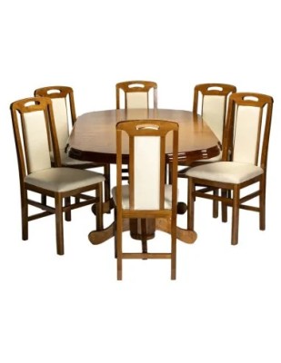 Set masa living SB Nork plus 6 scaune SB Tim nuc foto