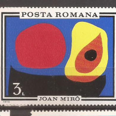 Romania - 1970 - INUNDATIA II, Joan Miro, Nestampilat