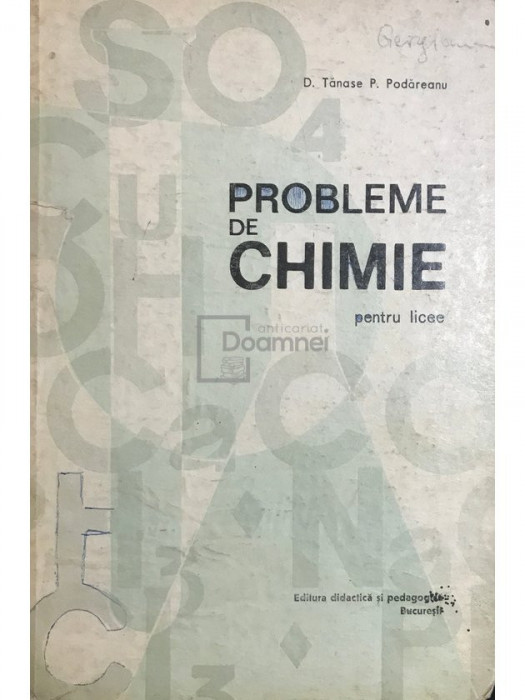 D. Tănase - Probleme de chimie pentru licee (editia 1973)