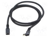 Cablu USB C LOGILINK 3.2 Gen 2 unghi 1m aurit negru