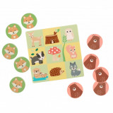 Joc - Tic Tac Toe - Woodland Animal | Orange Tree Toys