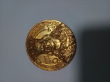 medalie bronz ,Stefan cel Mare Domnul Moldovei .Verso Liceul Stefan cel Mare -Suceava 1868 -1985