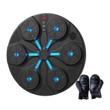 Masina de box inteligenta cu manusi Smartix, Bluetooth, Muzica, Iluminare, Montare pe perete, Negru, Oem