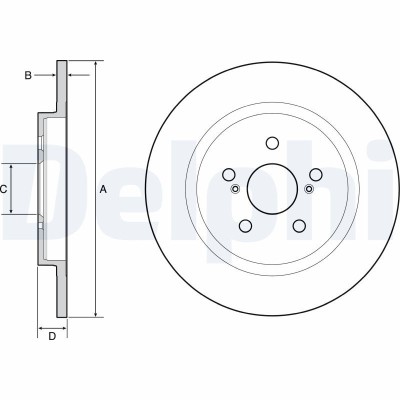 DELPHI BG4650C Disc frana foto