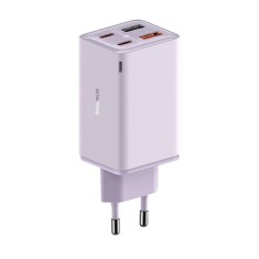 Incarcator pentru Priza 2x USB, 2x Type-C, 65W + Cablu Type-C la Type-C - Baseus (P10162701533-00) - Purple