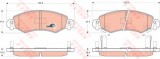Set placute frana,frana disc OPEL AGILA (A) (H00) (2000 - 2007) TRW GDB1420