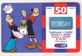 bnk card Cartele telefonice - Italia - desene animate - Popeye Marinarul
