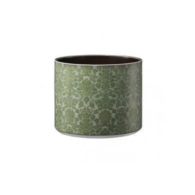 Ghiveci ceramica, Las Vegas Ornaments diametru 13 cm, ornament verde foto