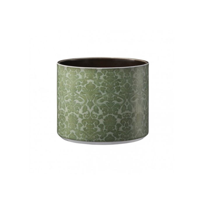 Ghiveci ceramica, Las Vegas Ornaments diametru 13 cm, ornament verde