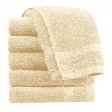 Set 10x Prosop de maini 30x50cm Model Ashley 390gr/mp 40252ET Crem JGR Bumbac