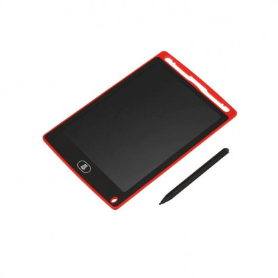 Tableta LCD pentru scris si desenat copii, 10 inch, Rosu foto