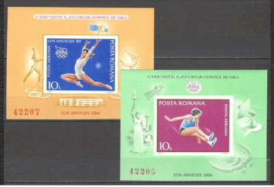 Romania.1984 Olimpiada de vara LOS ANGELES-Bl. YR.787 foto