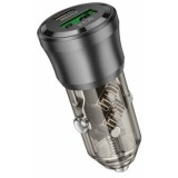 Incarcator auto Borofone BZ25 Journey USB + Type C PD38W 3A Negru