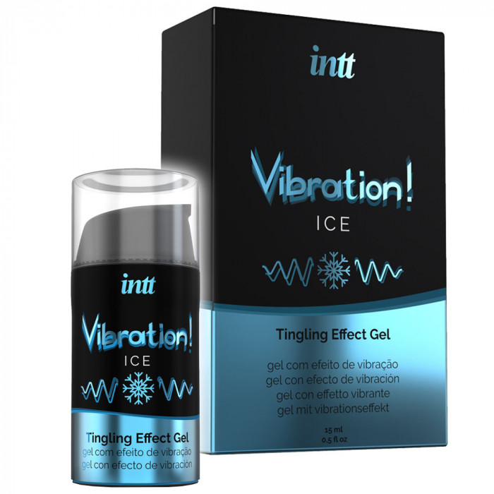 Gel vibrator pentru zonele intime, unisex, Ice Vibration. Varietate pentru sex. Răcire și pulsație,