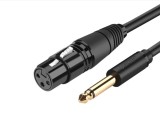 Cablu microfon, Ugreen, XLR Jack 6.35 mm, 5 m