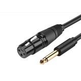 Cablu microfon, Ugreen, XLR Jack 6.35 mm, 5 m