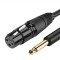 Cablu microfon, Ugreen, XLR Jack 6.35 mm, 5 m