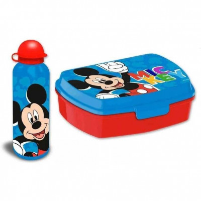 Set cutie sandwich si recipient lichide aluminiu 500ml Mickey Play SunCity EWA30007MK foto