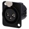 Conector XLR mamă 3 pini argintat