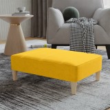 Cumpara ieftin Taburet, galben, 78x56x32 cm, material textil