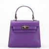 Geanta violet din piele naturala 8949 121