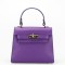Geanta violet din piele naturala 8949 121