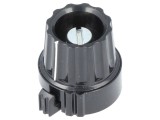 Buton de precizie negru 6mm