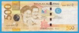 (2) BANCNOTA FILIPINE - 500 PISO 2017, PORTRET CORAZON AQUINO SI BENIGNO AQUINO