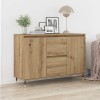 VidaXL Bufet stejar artizanal 101.5 x 35 x 70 cm Lemn compozit 862146