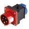 Stecher adaptor de la trifazic 5 poli 16A 11kw la monofazic 16A IP44
