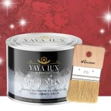 Vopsea decorativa de Lux, Argentina, cu Efect 3D Stelat, Visiniu, 0.5 Litri si Pensula inclusă-Toro Decor
