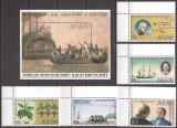 AITUTAKI 1989 ANIVERSARE 200 DE ANI DE LA DESCOPERIRE ( colita + serie dt.) MNH