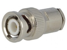 Mufă BNC Tată Drept 50&Omega; RG58 Crimpat