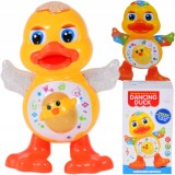 Jucărie interactivă muzicală rață dansatoare cu lumini și mișcare