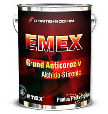 Grund Anticoroziv Alchido Stirenic ?Emex?, Rosu, Bidon 5 Kg foto