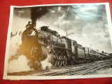 Fotografie tiparita - Locomotiva si tren , format A5