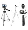 Trepied foto universal 102 cm ,filet 1 4 cu suport de telefon si telecomanda bluetooth - Gri, Iso