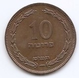 Israel 10 Pruta 1949 - Bronz, 27 mm KM-11, Asia