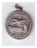 Medalie/breloc Tarom Transporturile aeriene romane - 1877-1977 Centenarul independentei de stat a Romaniei