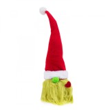 Figurina Decorativa Spiridus Scandinav de Craciun, Model Grinch de 40 cm, Culoare Verde, Familly Christmas