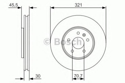 Disc frana OPEL ASTRA J Sports Tourer (2010 - 2016) BOSCH 0 986 479 667 foto