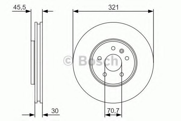 Disc frana OPEL ASTRA J Limuzina (2012 - 2016) BOSCH 0 986 479 667