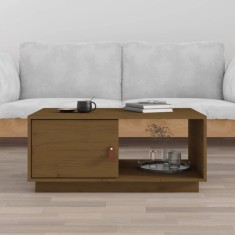 vidaXL Măsuță de cafea, maro miere, 80x50x35,5 cm, lemn masiv de pin 818263