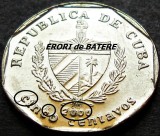 Moneda exotica 5 CENTAVOS - CUBA, anul 2000 *cod 16 C = UNC - ERORI de BATERE, America Centrala si de Sud