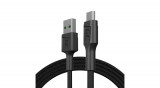 Green Cell GC PowerStream PowerStream USB-A - Micro USB 120cm Ultra Charge, QC 3.0 Cablu de &icirc;ncărcare și date QC 3.0