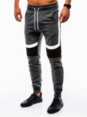 Pantaloni barbati de trening gri slim fit sport street model nou P737 foto