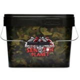 Galeata Pescuit Senzor Planet 10L Camo Nada Boilies Pelete Accesorii Rigla Maner Metalic